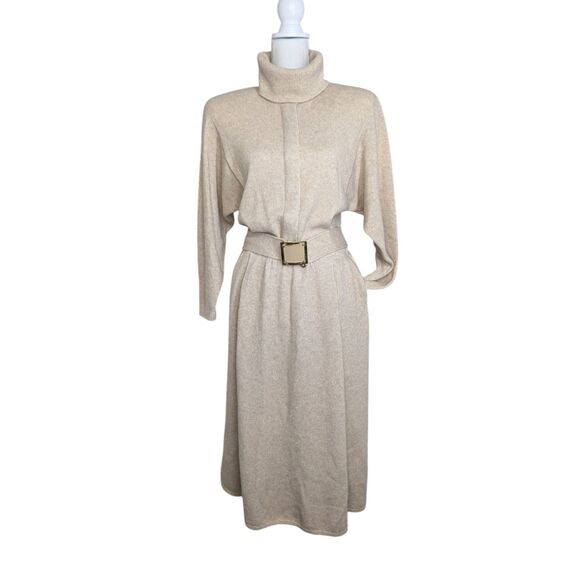Vintage St. John By Marie Gray Santana Knit Sweater Dress Size 12 with B… - Picture 1 of 16
